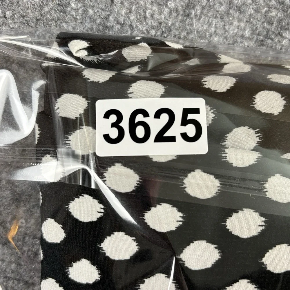 Banana Republic Pants Women 6 Black White Polka‎ Dot Soft Camden Classic Preppy